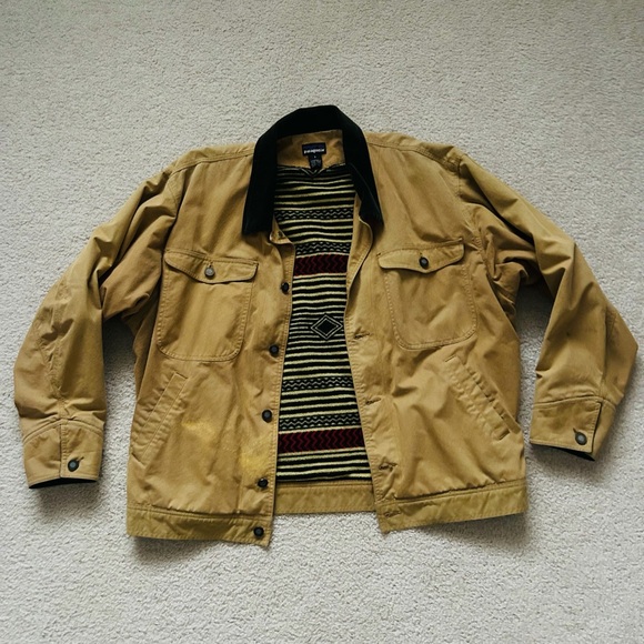 Vintage Patagonia Nuevo Range Coat Barn Jacket 1988 Synchilla Aztec Rare VTG